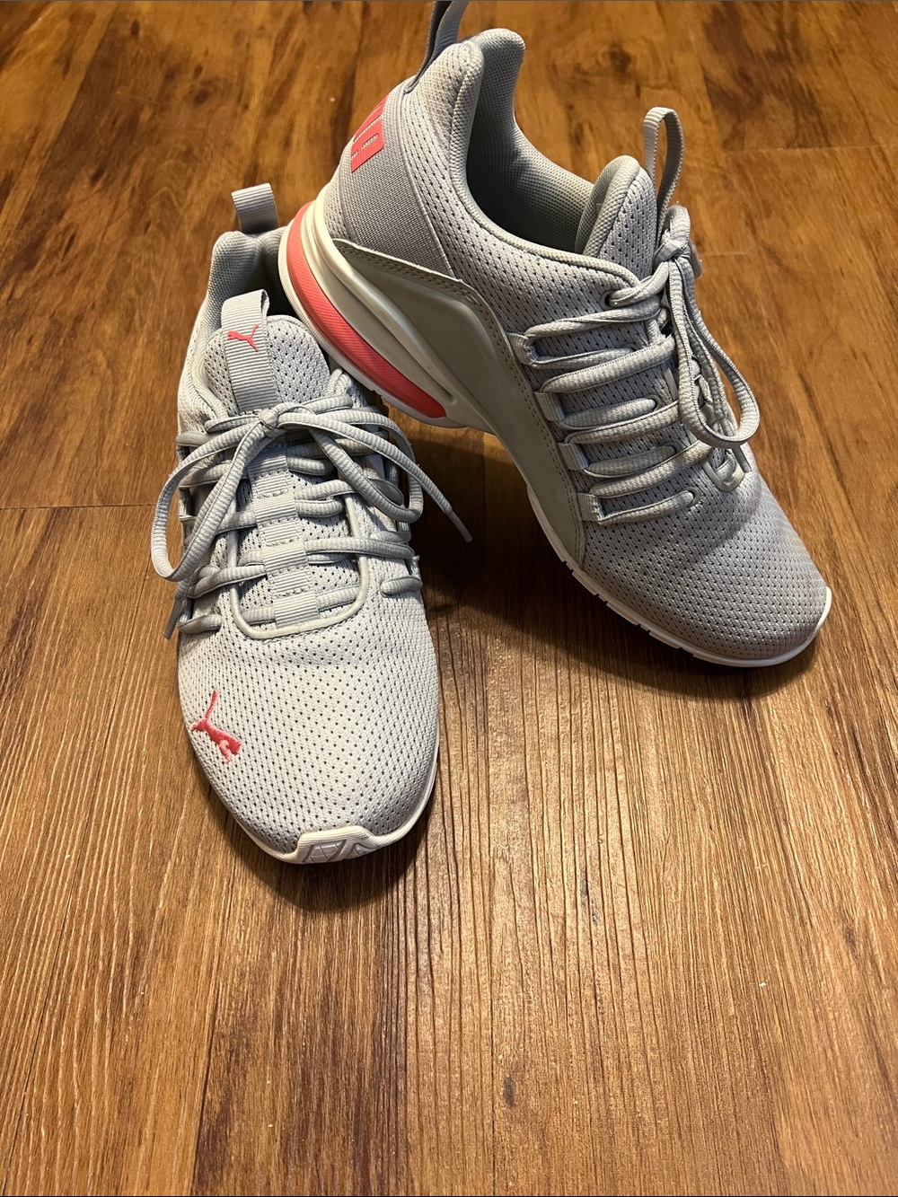 Puma Gray and Pink Women's Sneakers